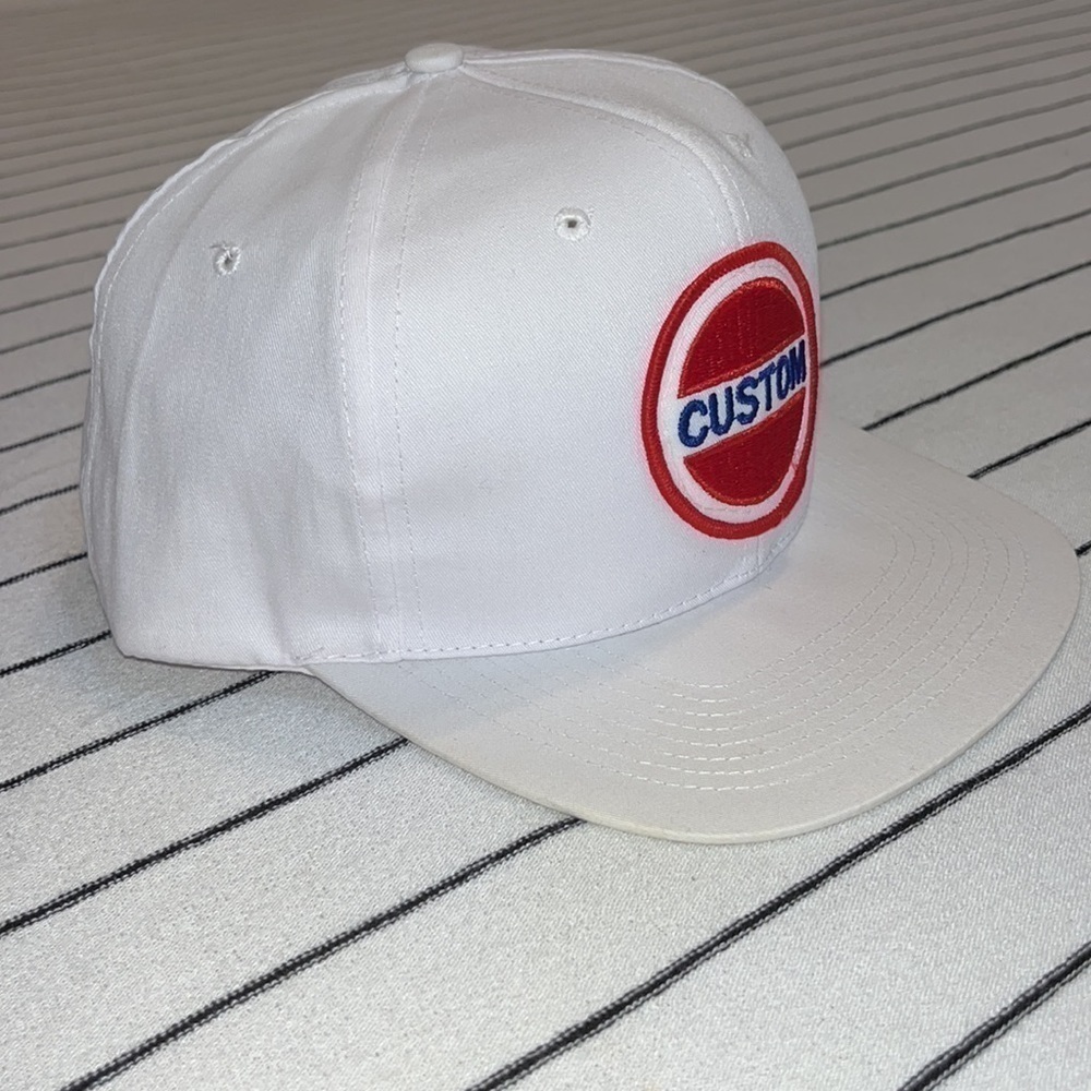 Custom Patch Vintage Nissin Snapback Trucker Hat - image 1